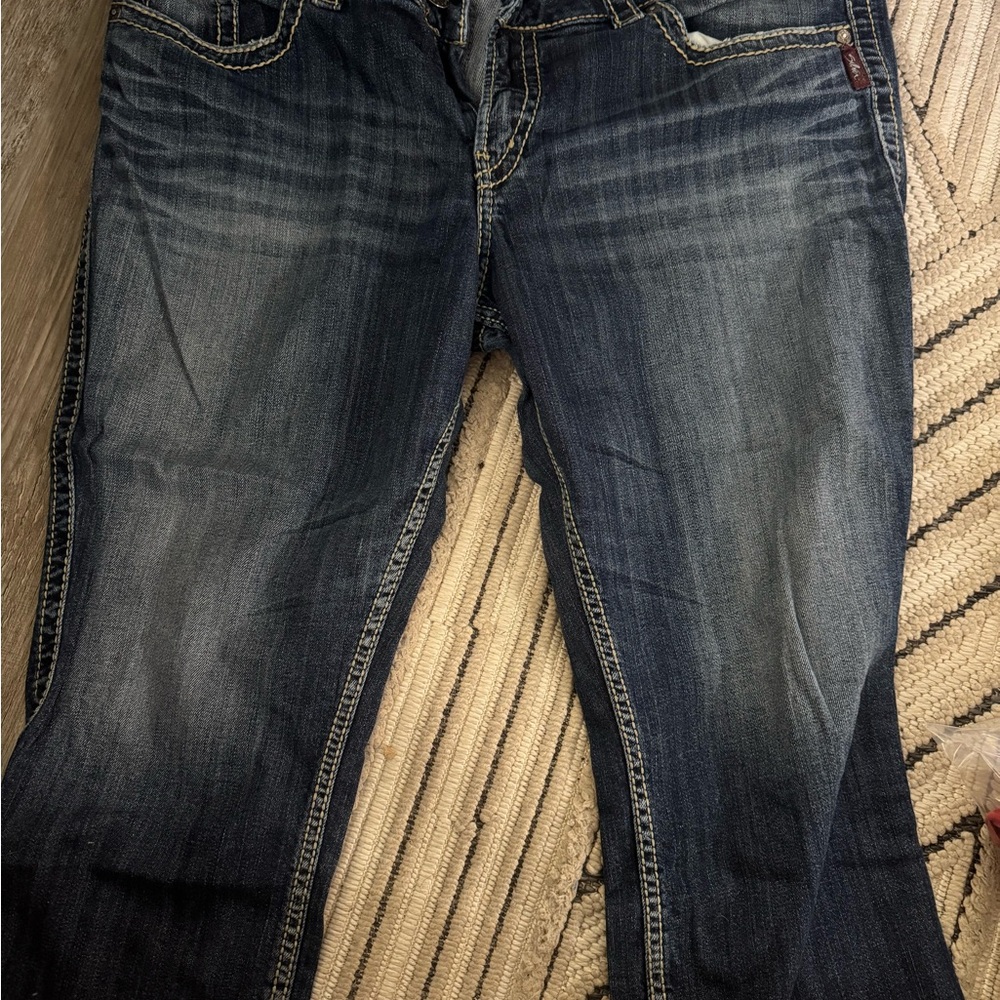 Silver Jeans Dark Wash Straight Leg Jeans
